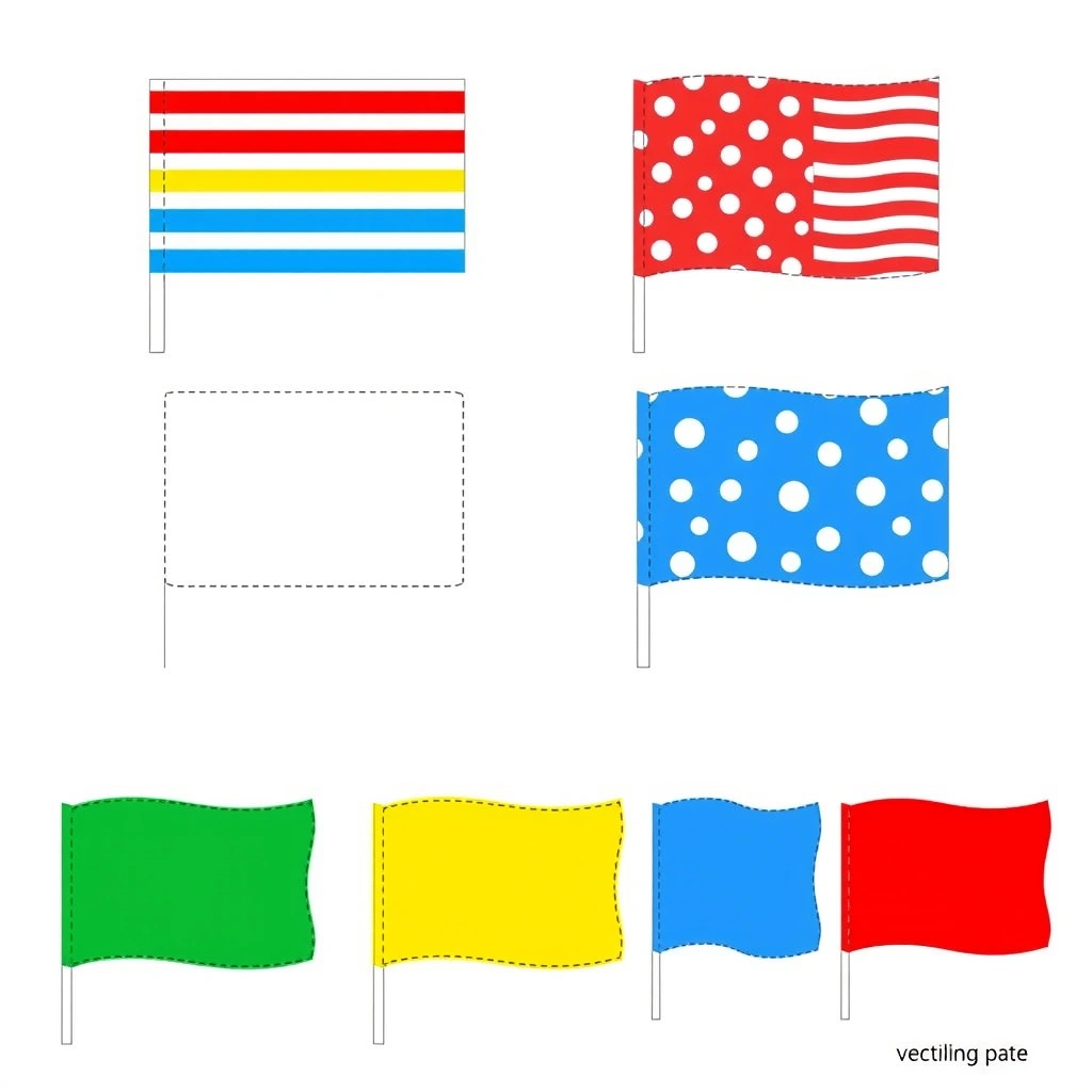 Szablon — Papierowe mini-flagki do druku - Szablony - Międzynarodowy Dzień Przyjaźni