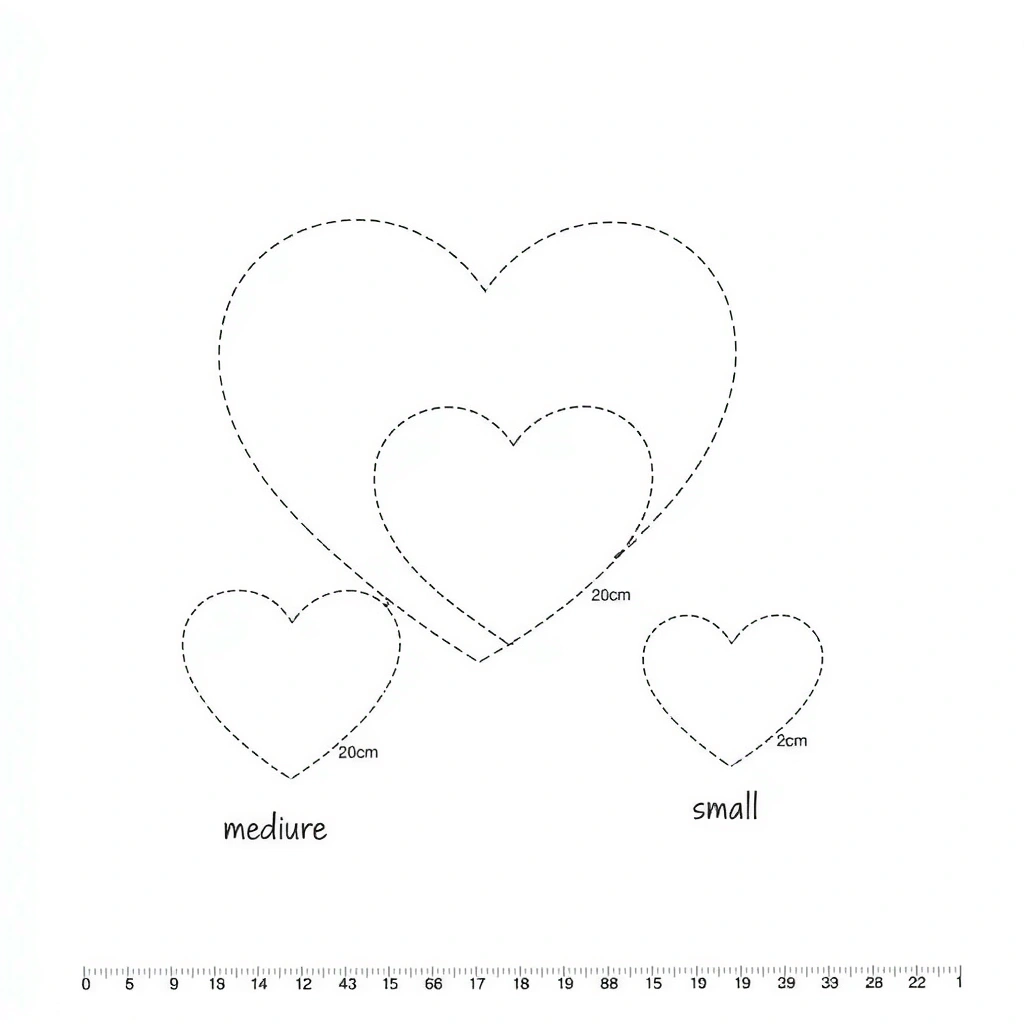 Szablony serc do wycięcia - Szablony - Dzień Miłości