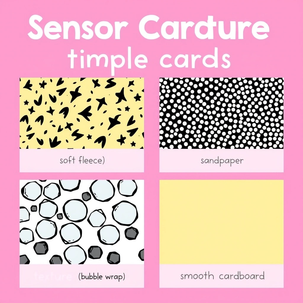 Karty dotykowe / sensoryczne próbki - Szablony - Dzień Książki