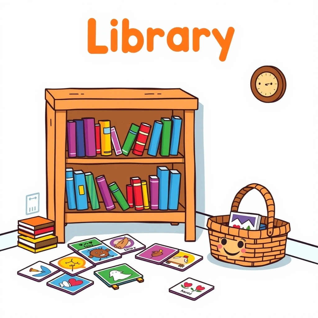 Strona stacji: Biblioteczka (Zbierz obrazek) - Materiały - Dzień Książki