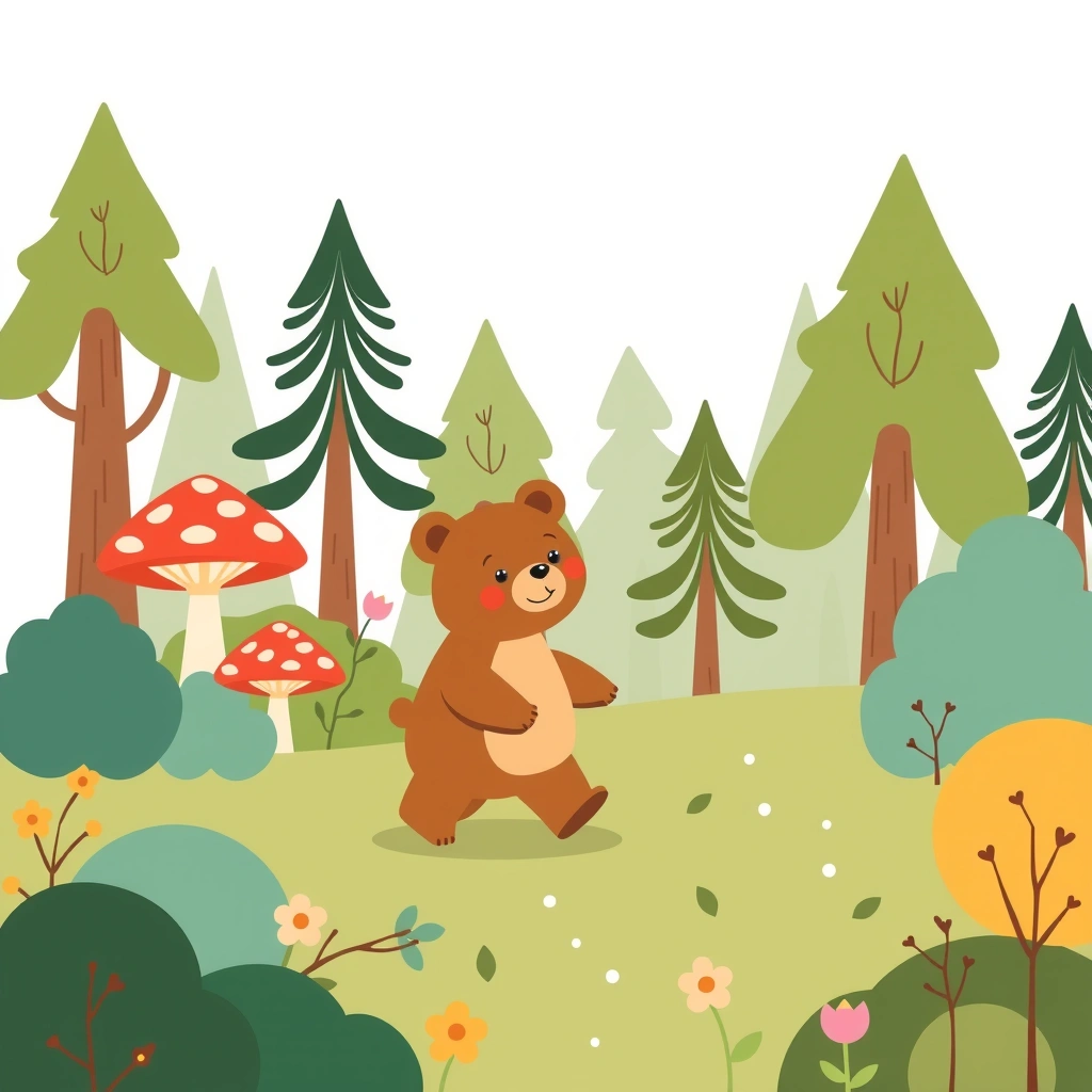 Strona stacji: Las (Przejdź jak niedźwiadek) - Materiały - Dzień Książki