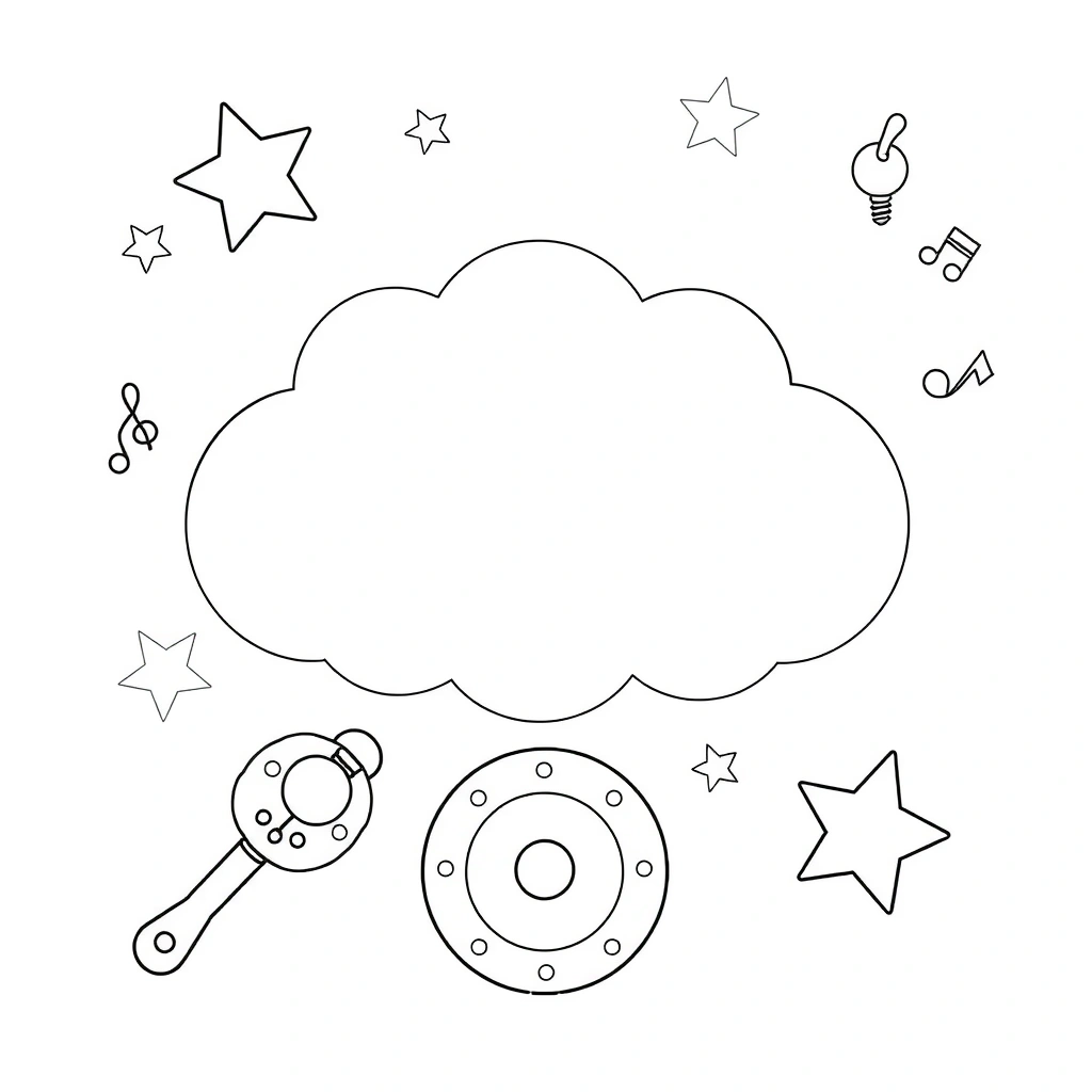 Kolorowanka: Moja chmurka - Kolorowanki - Dzień Marzyciela