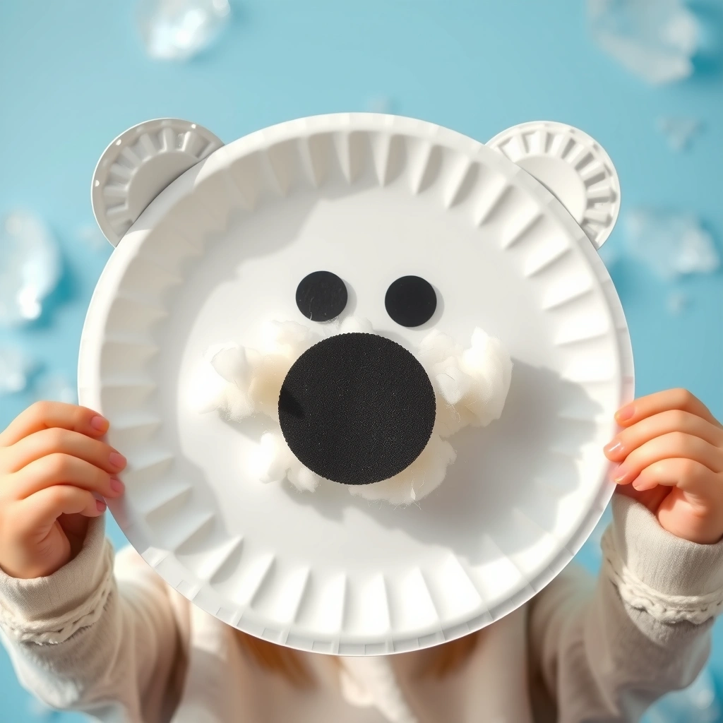 Zdjęcie przykładowego pyszczka — gotowy wzór - Materiały - Dzień Niedźwiedzia Polarnego