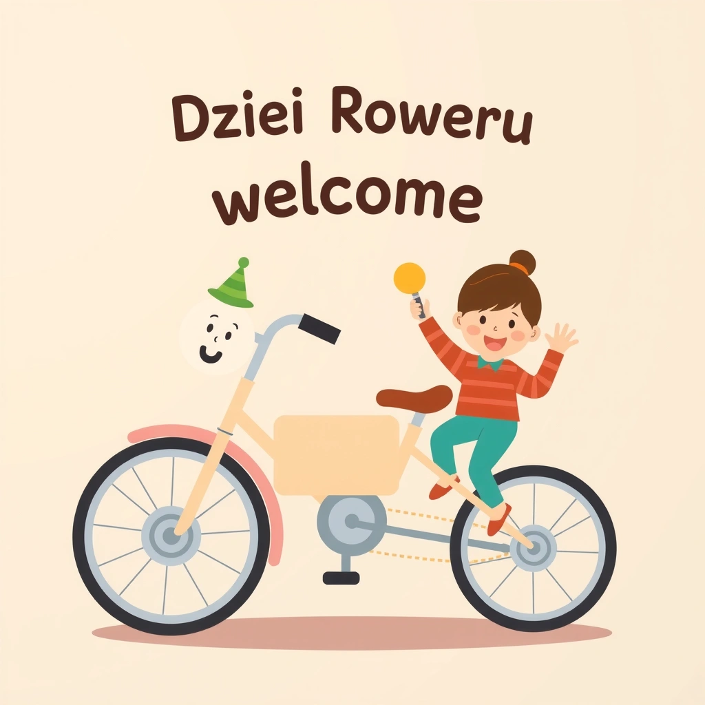 Plakat powitalny — Dzień Roweru - Materiały - Dzień Roweru
