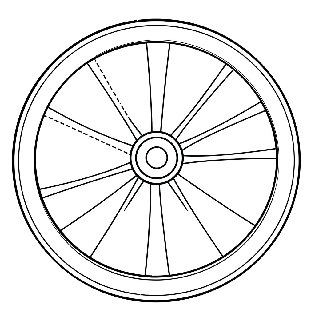 Szablon koła (papierowy talerzyk) — do ozdabiania - Szablony - Dzień Roweru