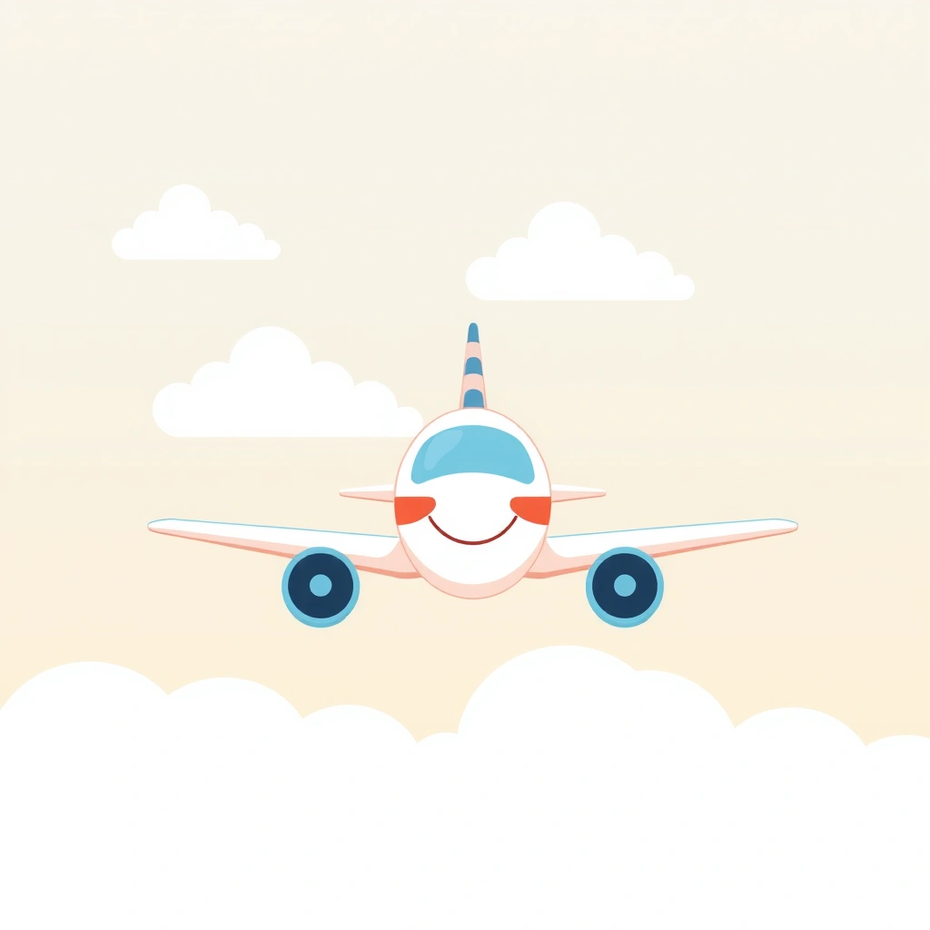 Plakat: Duży samolot (obrazek do pokazania dzieciom) - Materiały - Dzień Lotnictwa