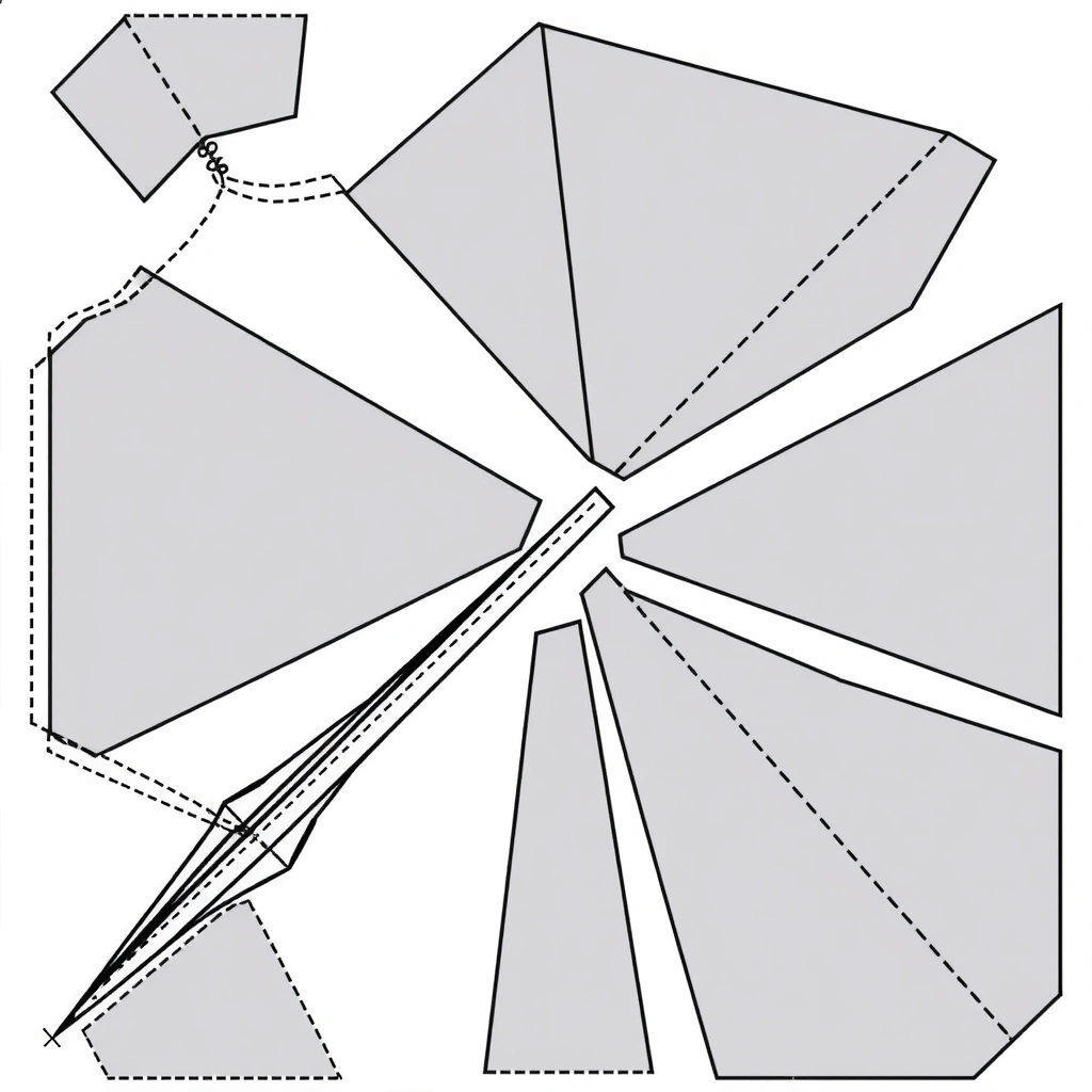 Szablon prostego papierowego samolotu (do składania przez opiekuna) - Szablony - Dzień Lotnictwa