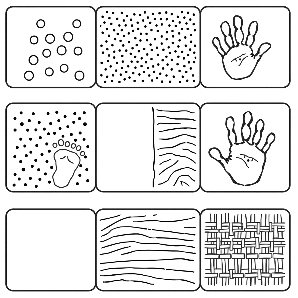 Szablon ścieżki stóp i rąk - Szablony - Rozpoczęcie roku szkolnego