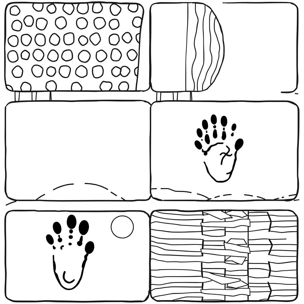 Szablon ścieżki stóp i rąk - Szablony - Rozpoczęcie roku szkolnego