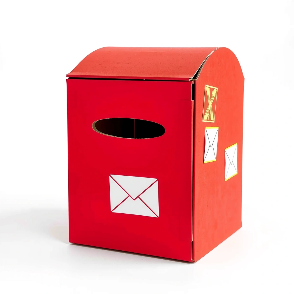 Skrzynka pocztowa (kartonowy rekwizyt) - Materiały - Dzień Znaczka Pocztowego