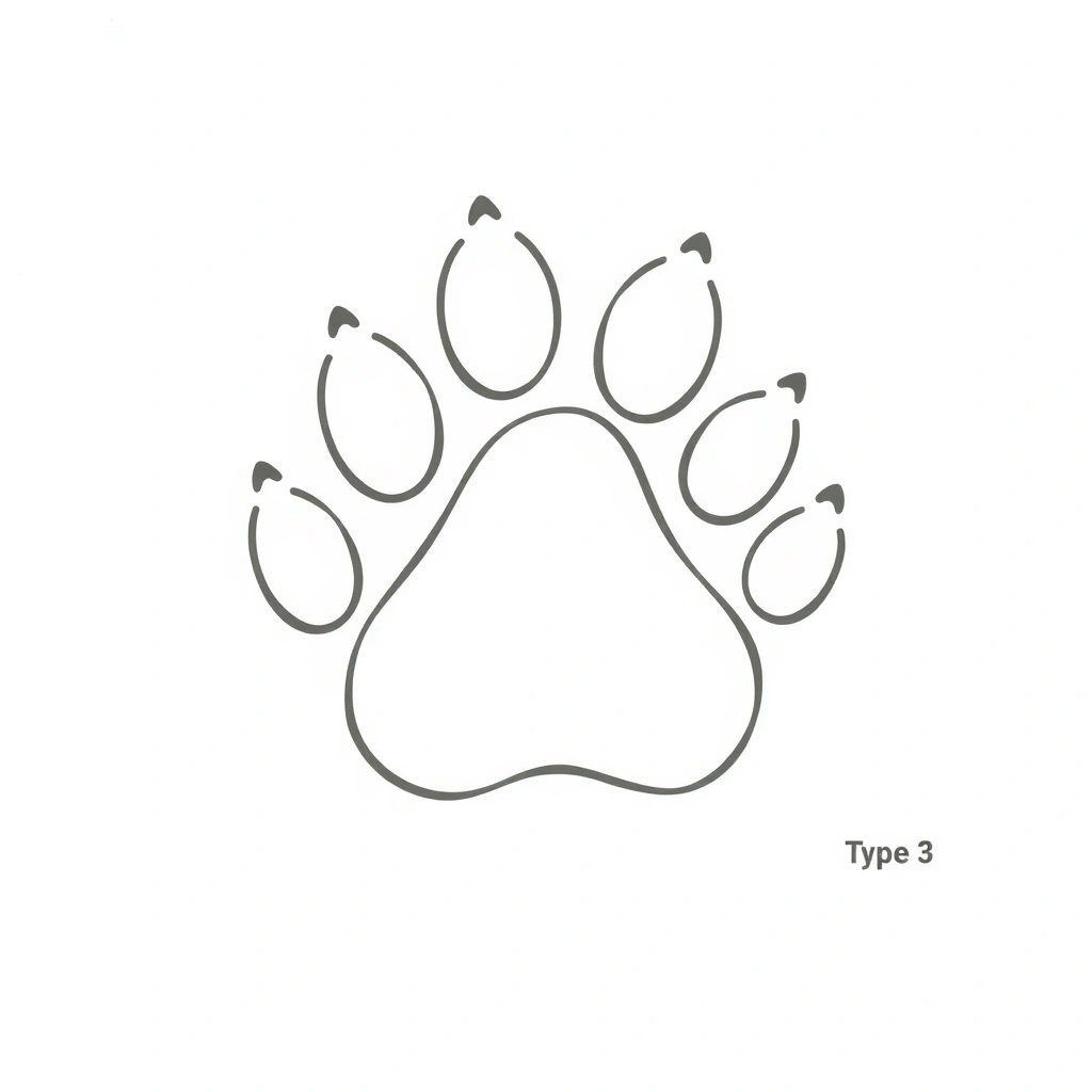 Szablon łapki misia — stempel i odcisk - Szablony - Dzień Pluszowego Misia (USA)