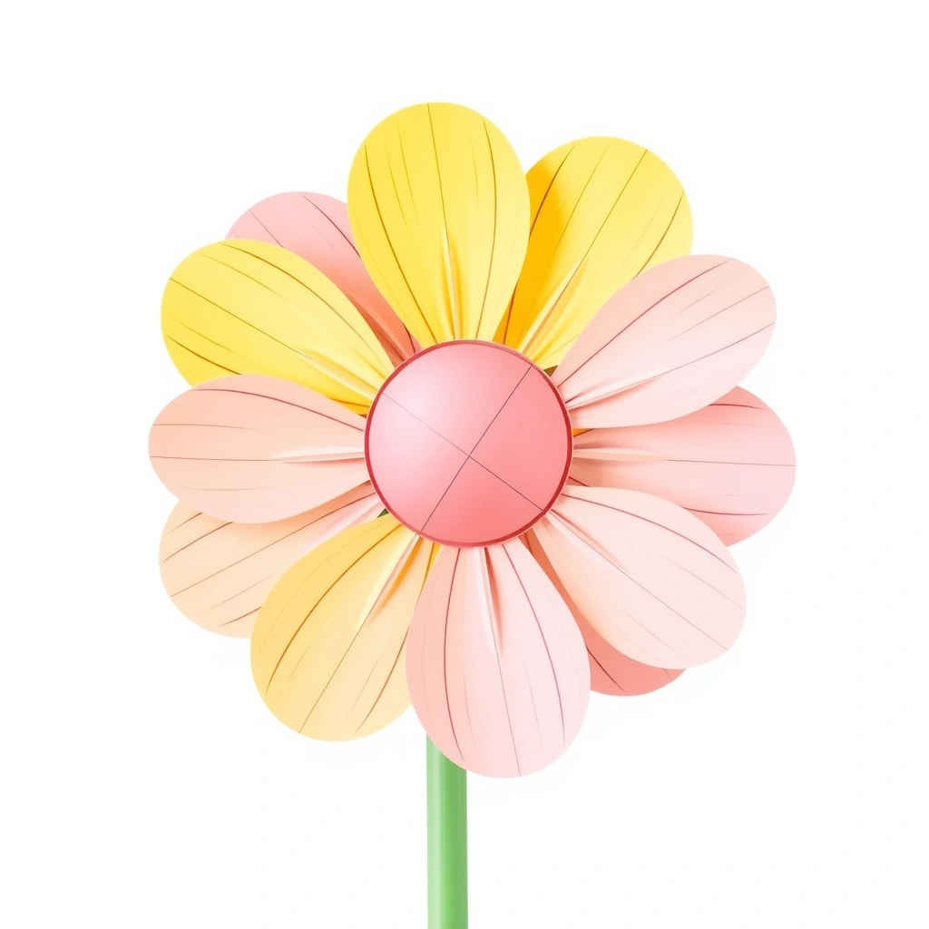 Duży papierowy kwiat — rekwizyt - Materiały - Dzień Kobiet