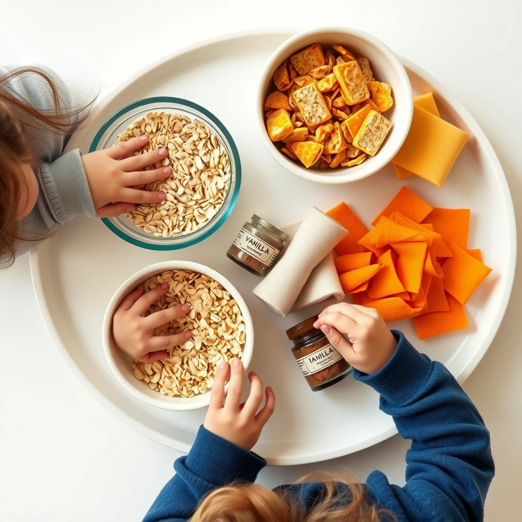 Stacja 2 — Talerz dotyków (sensory trays) - Materiały - Dzień Naleśnika