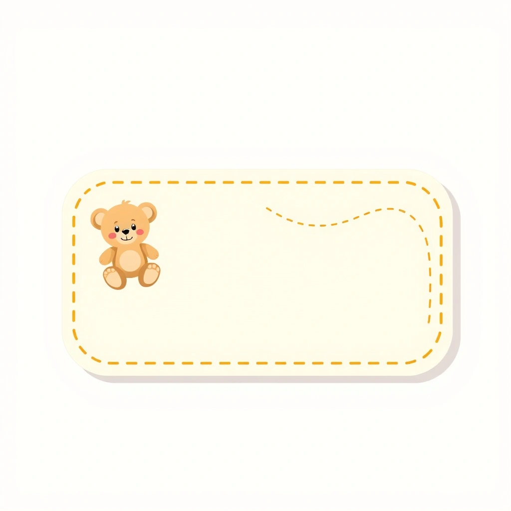 Szablon naklejki na koszyk z pluszakami - Szablony - Dzień Pluszaka