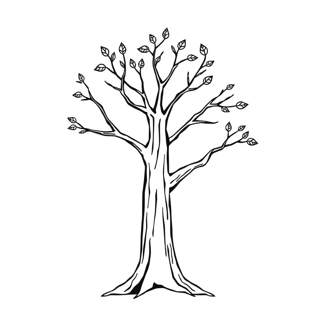 Szablon pnia drzewa — Drzewo Przyjaźni - Szablony - Dzień Ochrony Środowiska