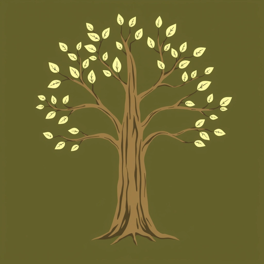 Szablon pnia drzewa — Drzewo Przyjaźni - Szablony - Dzień Ochrony Środowiska