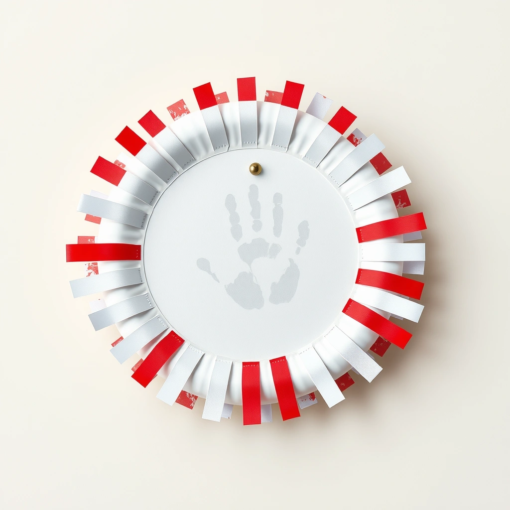 Gotowy kotylion — zbliżenie - Materiały - Święto Konstytucji 3 Maja