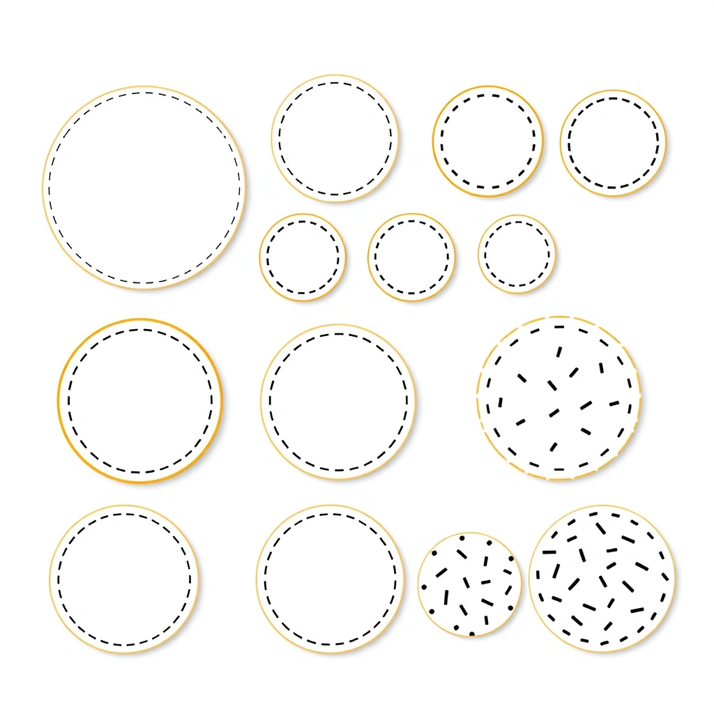 Papierowe ciasteczka — szablony kół - Szablony - Dzień Ciasteczek