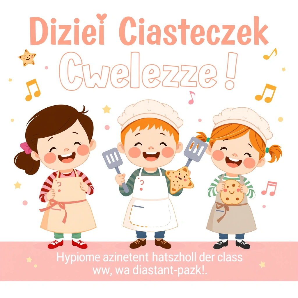 Plakat powitalny 'Dzień Ciasteczek' - Materiały - Dzień Ciasteczek