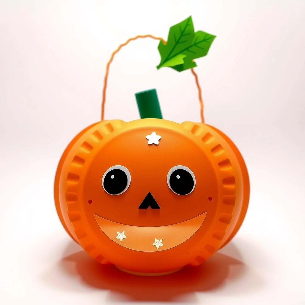 Gotowy dyniowy lampion — przykład pracy - Materiały - Halloween