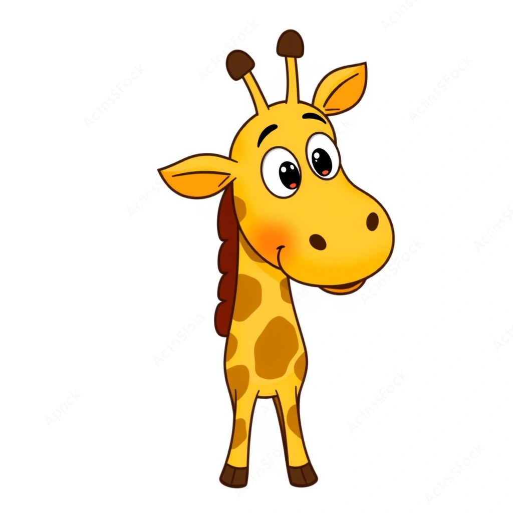 Obrazek żyrafy do druku - Materiały - Dzień Żyrafy