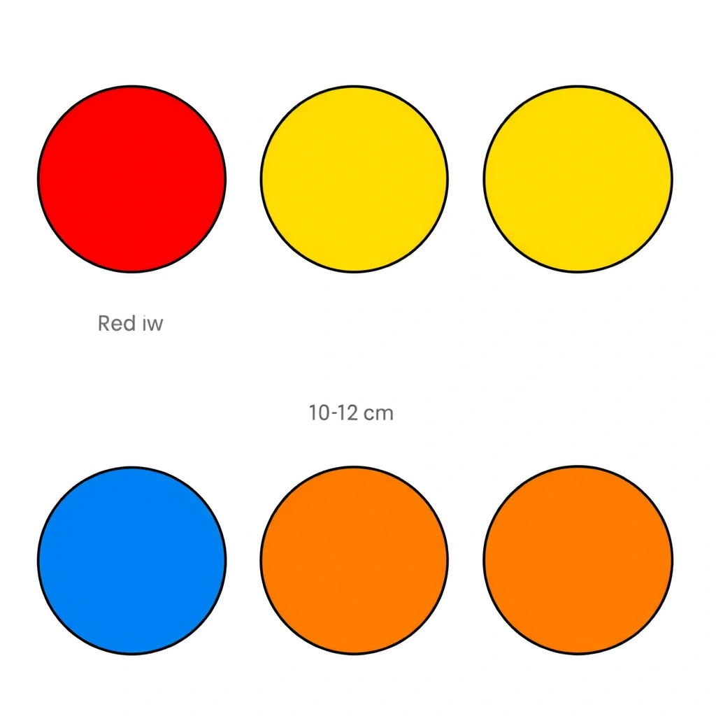 Szablony kolorowych plam / kółek - Szablony - Dzień Żyrafy