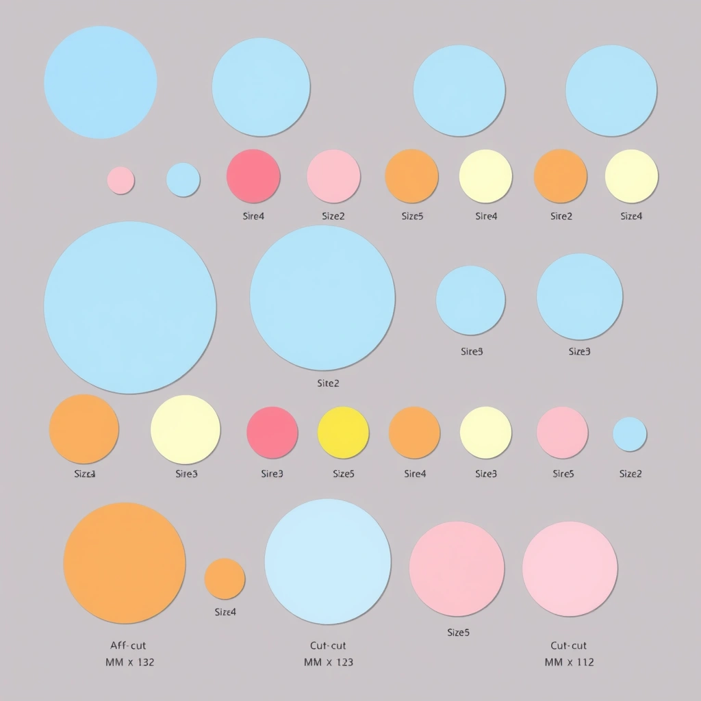 Szablon do wycięcia kolorowych kółeczek - Szablony - Dzień Tabliczki Mnożenia (listopad)