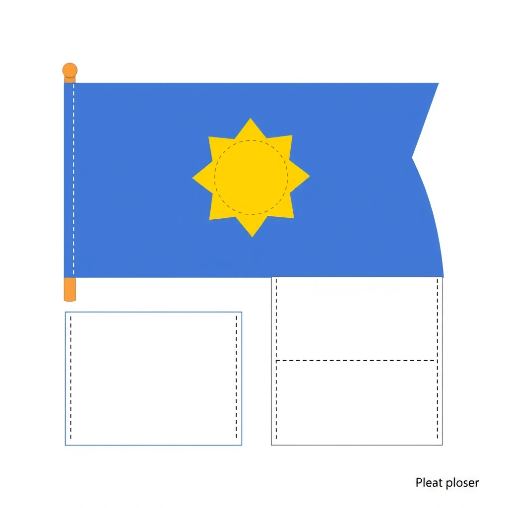 Mini-flagi na patyczkach - szablon do druku - Szablony - Dzień Unii Europejskiej