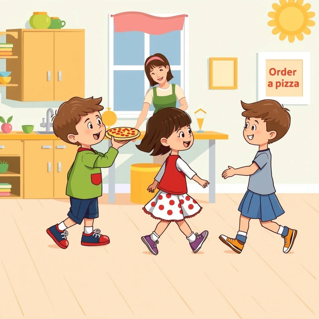 Scenka: Zabawa 'Zamów pizzę' — improwizacja - Materiały - Dzień Pizzy