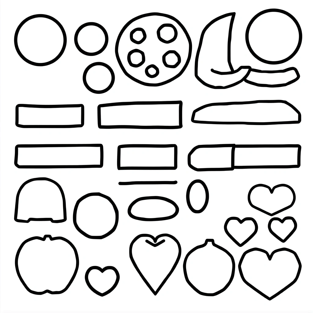 Szablon: Składniki pizzy do wycięcia - Szablony - Dzień Pizzy