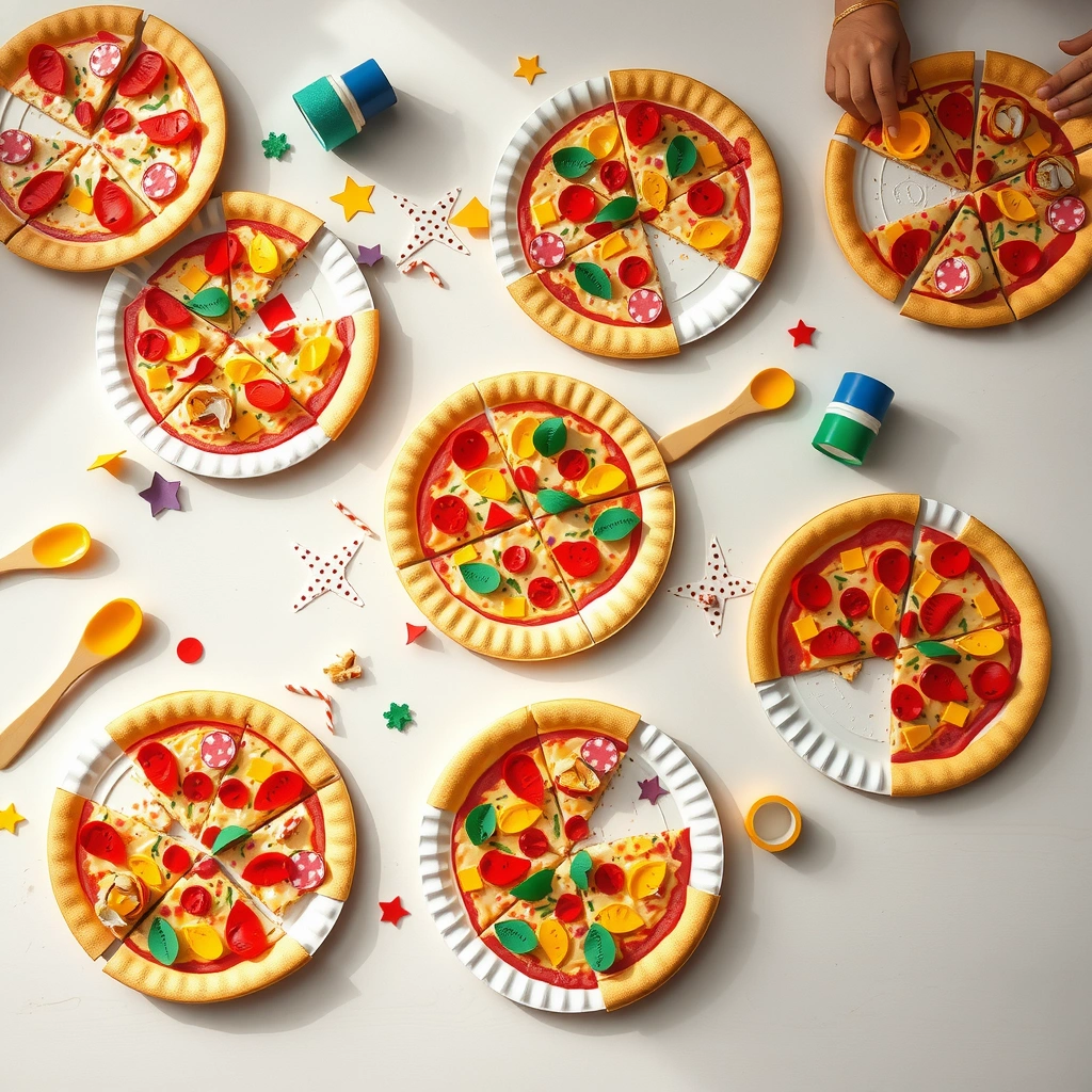 Zdjęcie materiałów: Muzyczne talerze-pizze — prace dzieci - Materiały - Dzień Pizzy