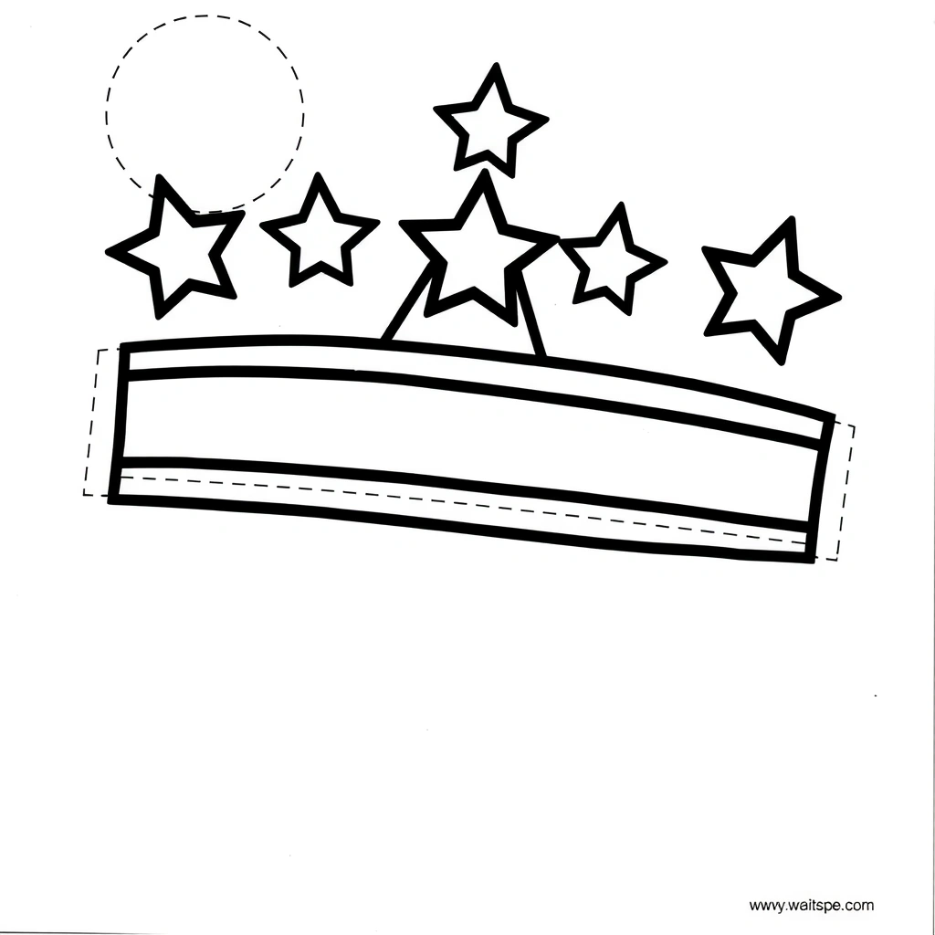 Szablon papierowej korony - Szablony - Trzech Króli