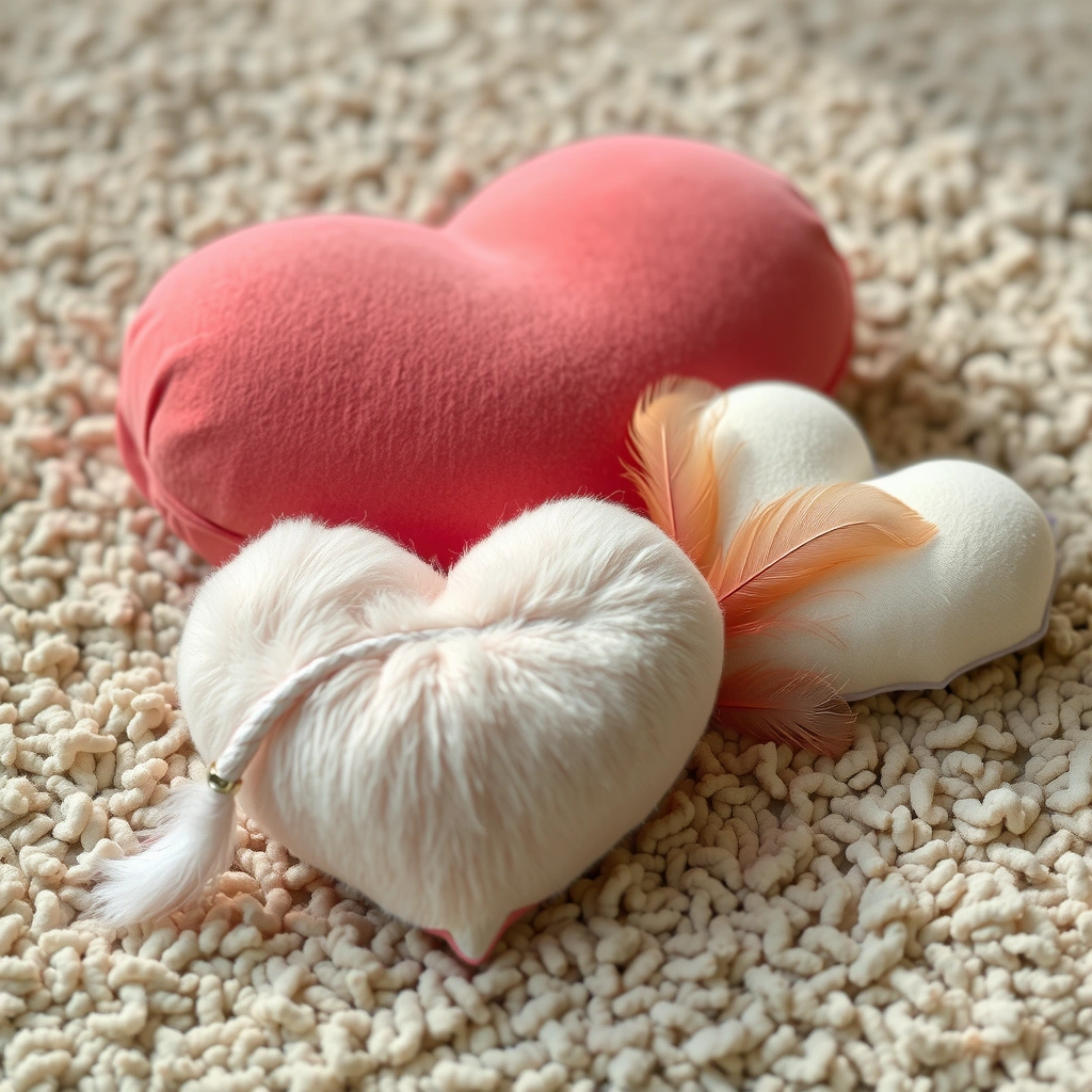 Ilustracja — Dotykowe serduszka - Materiały - Walentynki