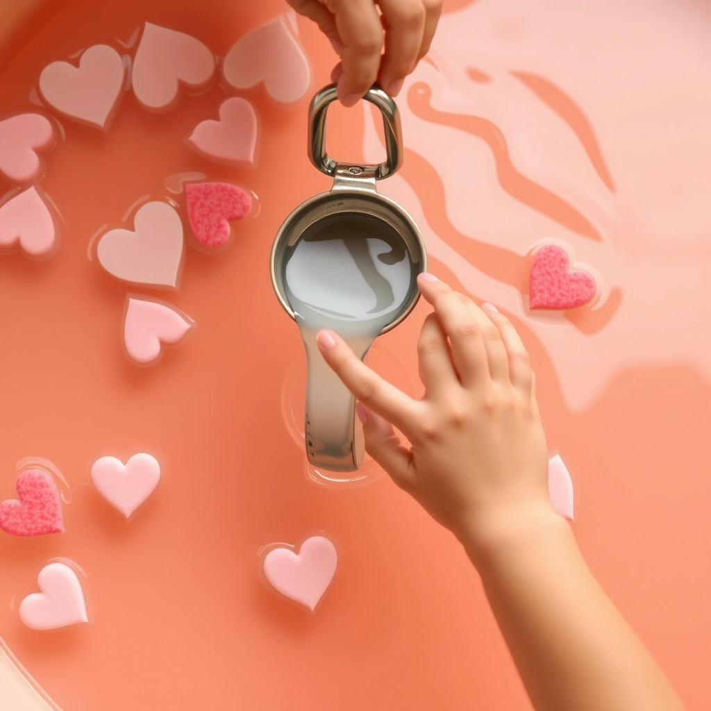 Ilustracja — Wodne serduszka - Materiały - Walentynki