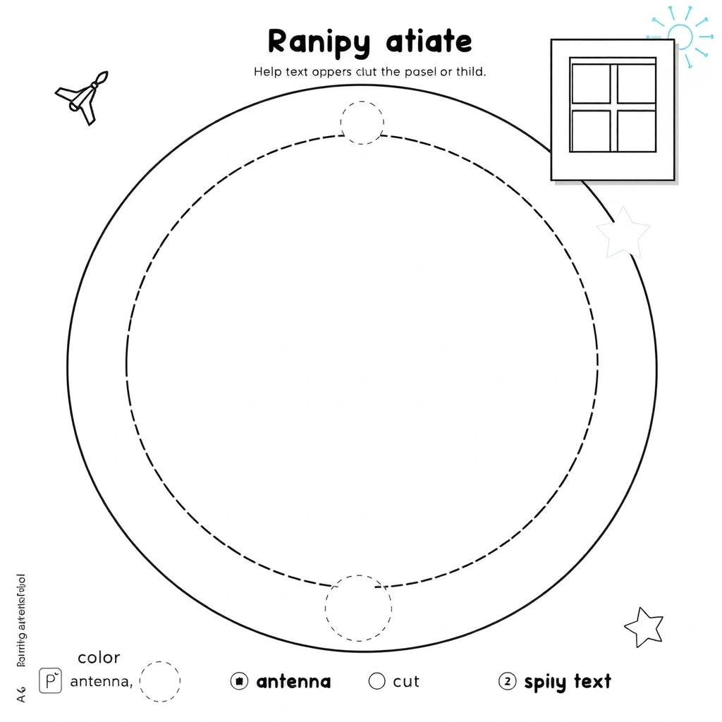 Szablon do ozdabiania talerzyka (A4) - Szablony - Dzień UFO