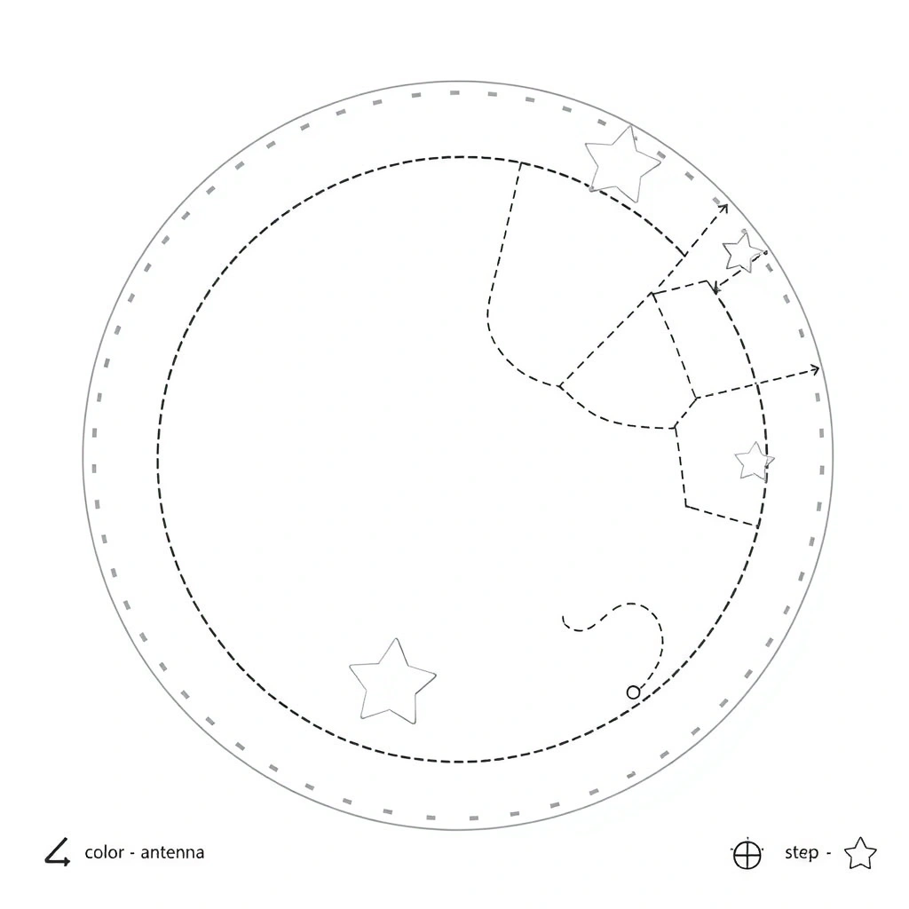 Szablon do ozdabiania talerzyka (A4) - Szablony - Dzień UFO