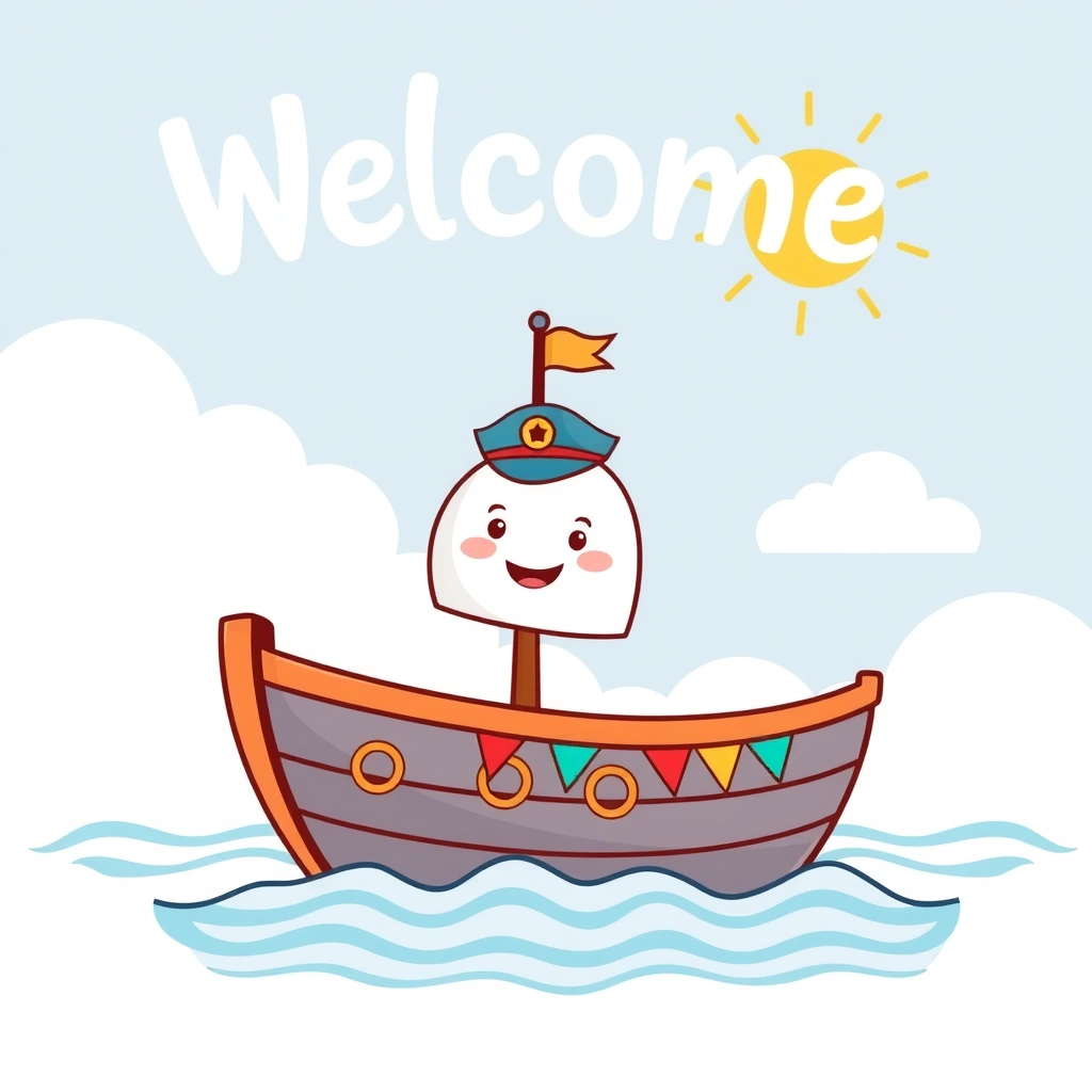 Plakat powitalny „Ahoj, marynarze!” - Materiały - Dzień Marynarza