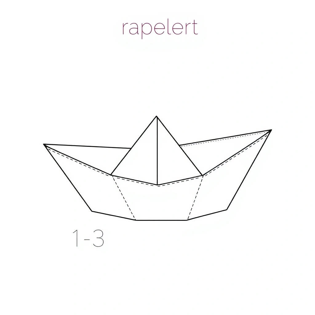 Szablon łódki papierowej (do złożenia) - Szablony - Dzień Marynarza