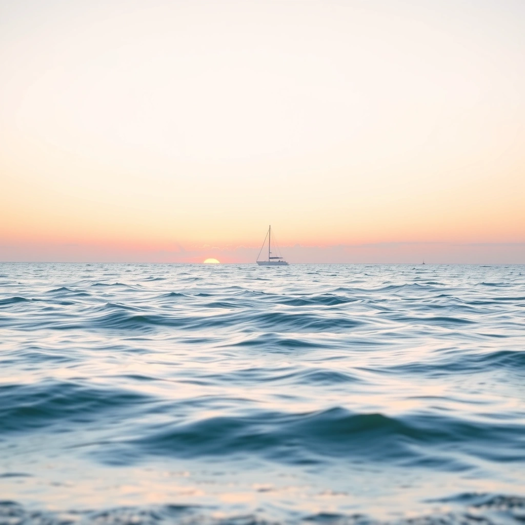 Tło na czas wyciszenia — spokojne morze - Materiały - Dzień Marynarza