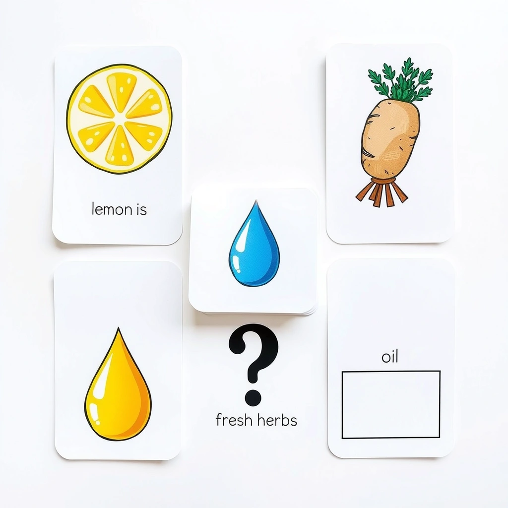 Karty zapachów — obrazki do dopasowania - Szablony - Dzień Frytek