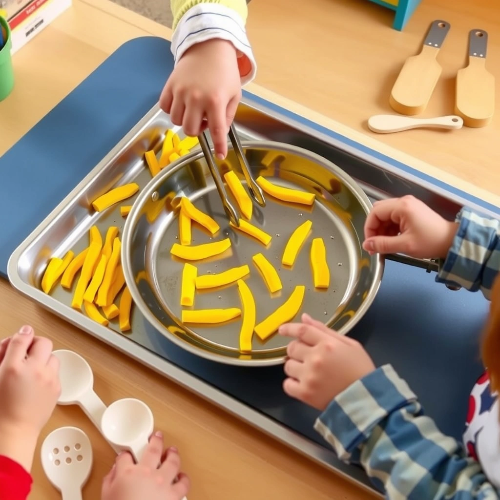 Stacja 'Smażalnia' — manipulacja - Materiały - Dzień Frytek