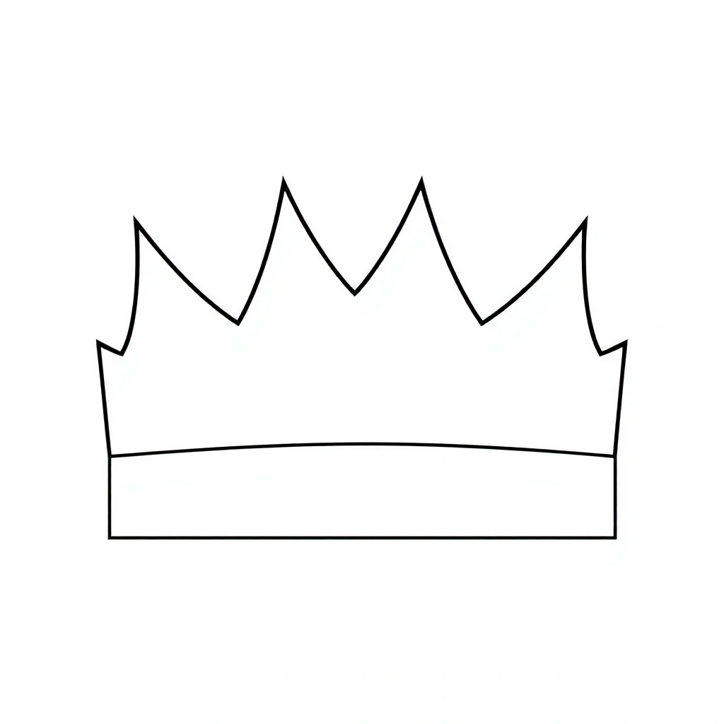 Szablon papierowej korony - Szablony - Dzień Chłopaka