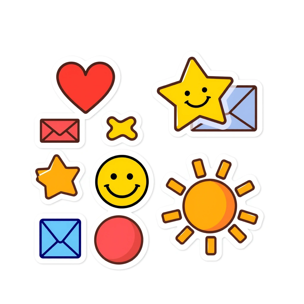 Arkusze z naklejkami / znaczki (wzory) - Szablony - Dzień Listonosza