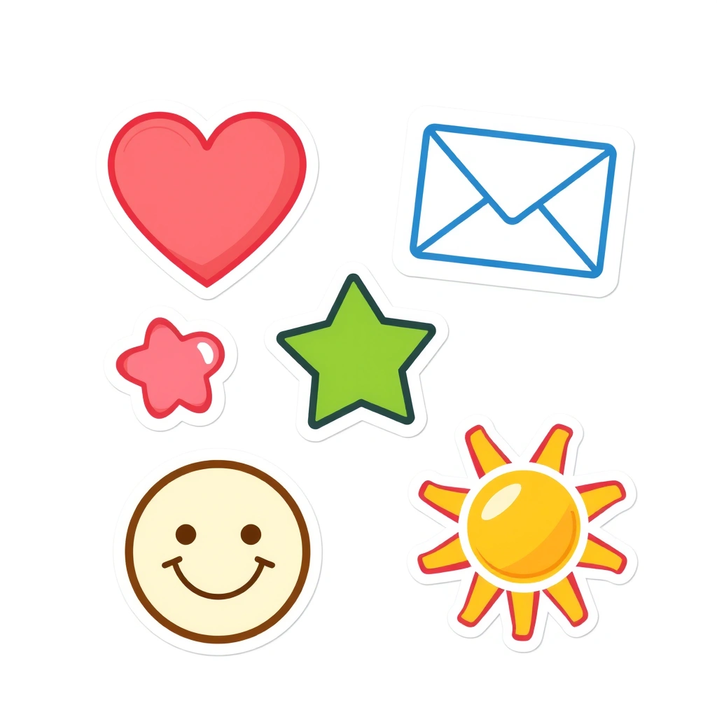 Arkusze z naklejkami / znaczki (wzory) - Szablony - Dzień Listonosza