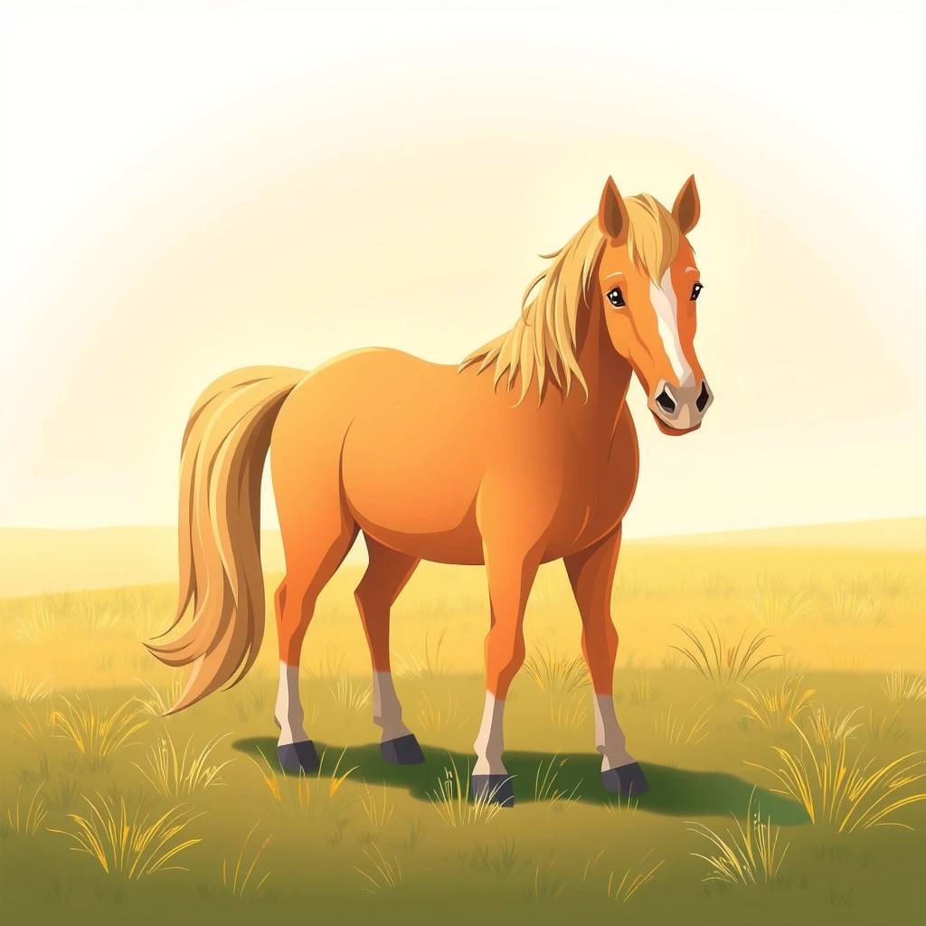 Ilustracja konia do pokazania - Materiały - Dzień Konia