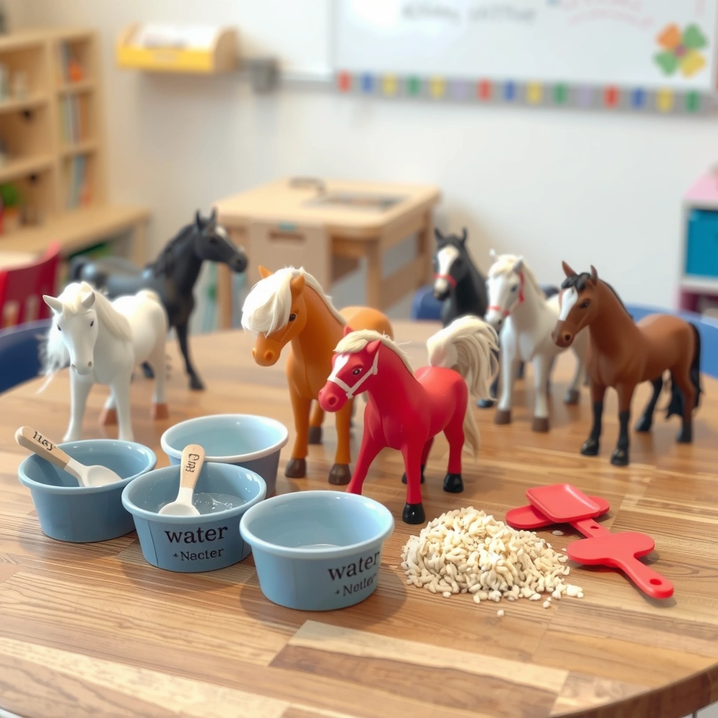 Stacja opieki nad koniem – aranżacja stołu - Materiały - Dzień Konia