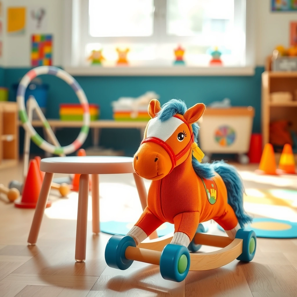 Zdjęcie zabawkowego konia (hobby horse) - Materiały - Dzień Konia