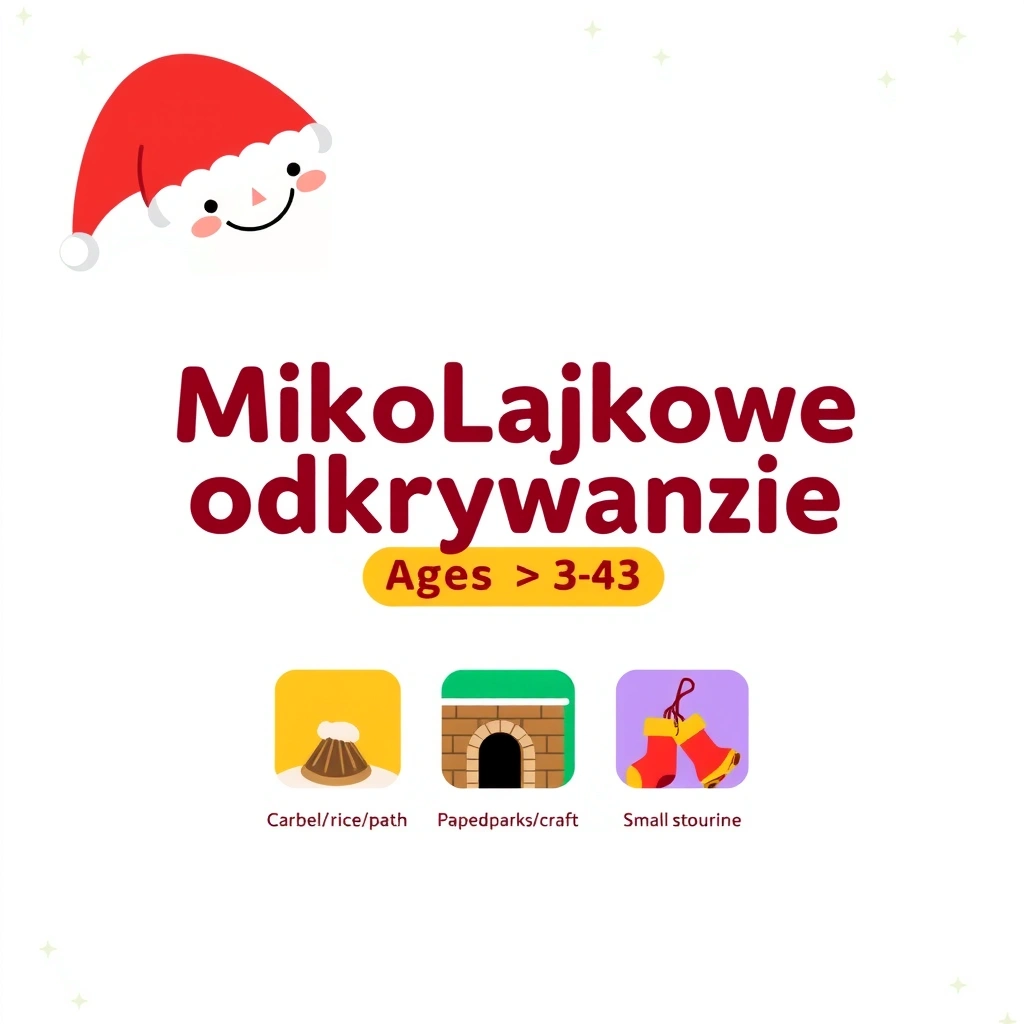 Plakat zajęć: Mikołajkowe odkrywanie - Materiały - Mikołajki