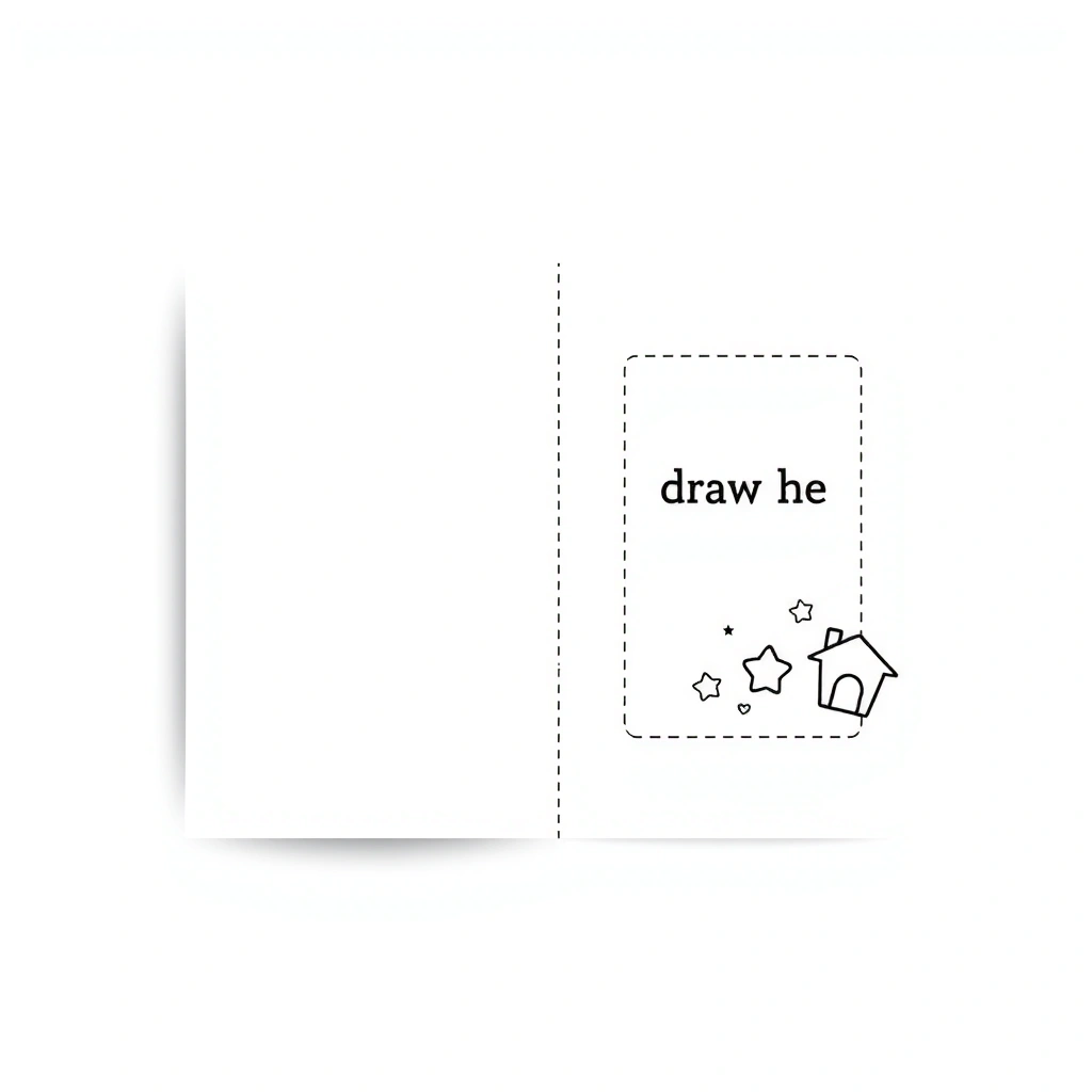 Szablon karty A4 do zagięcia - Szablony - Andrzejki