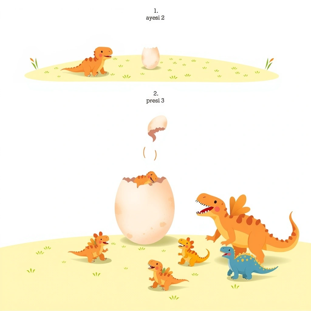 Historyjka obrazkowa — sekwencja 5 obrazków - Materiały - Dzień Dinozaura
